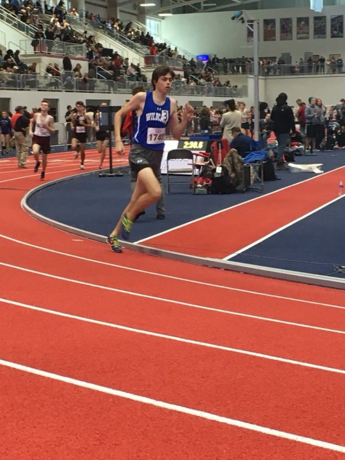 Junior Tieran McClure raced against numerous runners at a meet held at Liberty University