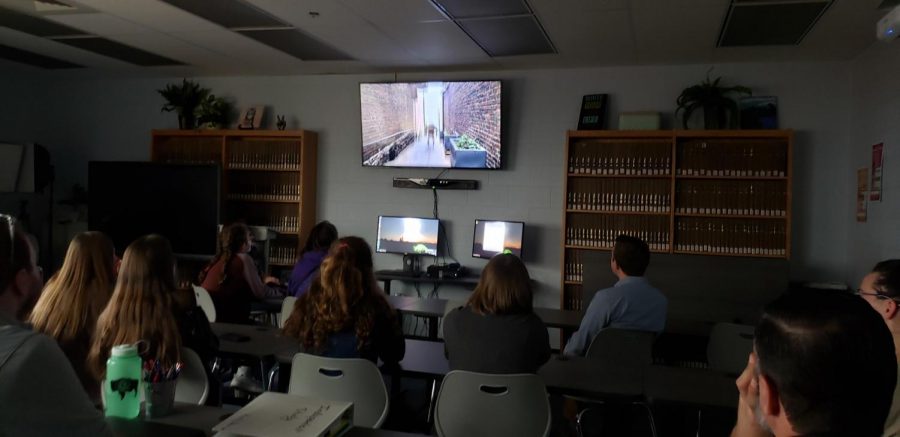 Lynch presents her final film at her independent study presentation