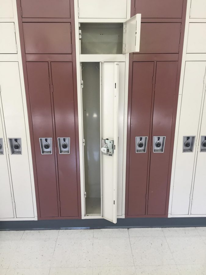 This is the locker offered to students at RCHS.