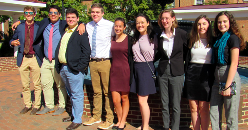 FBLA members gather for a picture at the Longwood conference.