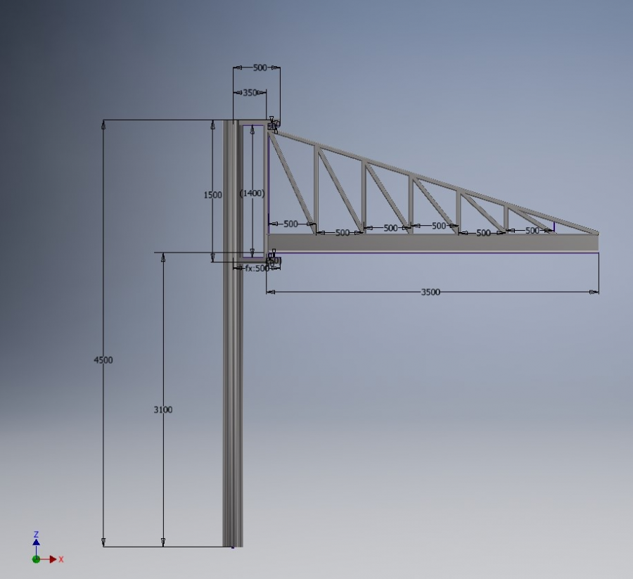 AutoCad Inventor Crane Concept
