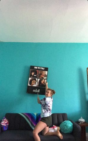Hope Huger redoing her room.