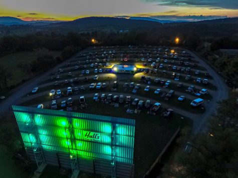 A busy night at Hull's Drive In