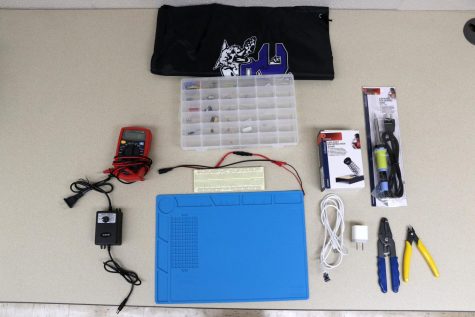 One of the Electronics Home Kits sent home by Mr. Jarvis.