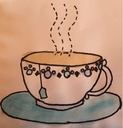 Tea is the best. Need I say more? Illustration by Taina Covington