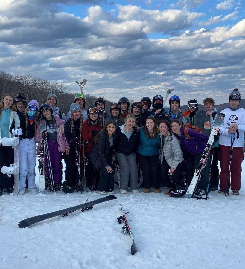 Students after a full day on the mountain.
