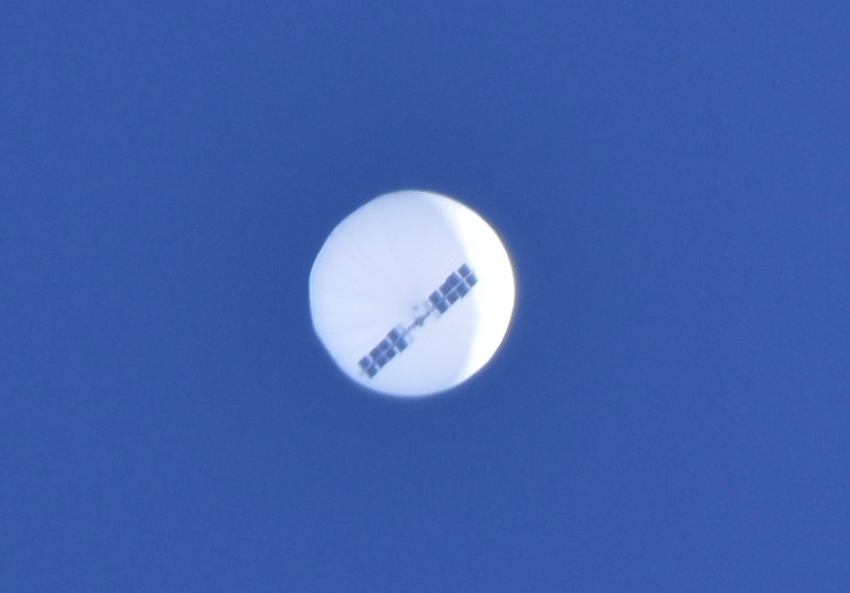The Chinese Spy Balloon was first spotted flying over Montana. 

“Chinese surveillance balloon over Billings, MT” by Chase Doak, from Wikimedia Commons, License. 