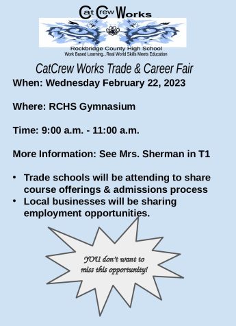 The flier given to students for the Career Fair.  
