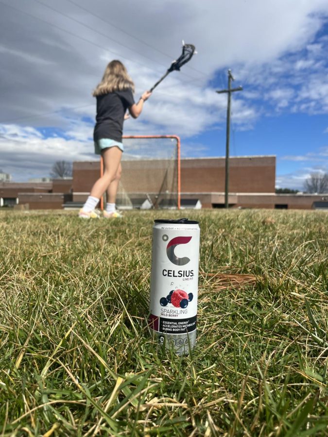 Lacrosse player, Emma Bates warms up for practice after enjoying a Celsius.