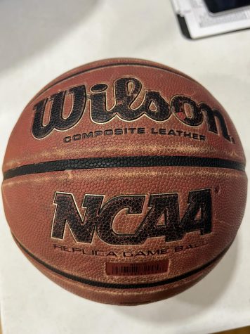 Picture of a NCAA basketball. Photo by Cohen Paxton
