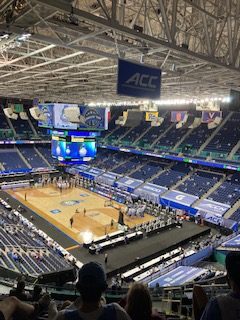 The 2021 ACC Tournament in the Greensboro Coliseum, which hosted first round games this year.
Photo taken by Sean Martino.