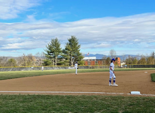 RCHS baseball faces off against Allegheny. Photo courtesy of Rockbridge Athletics. 