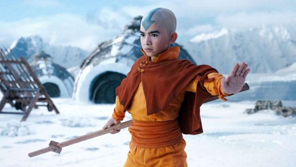 Gordon Comier as Aang in episode 1 of Avatar: the Last Airbender, photo courtesy of Netflix