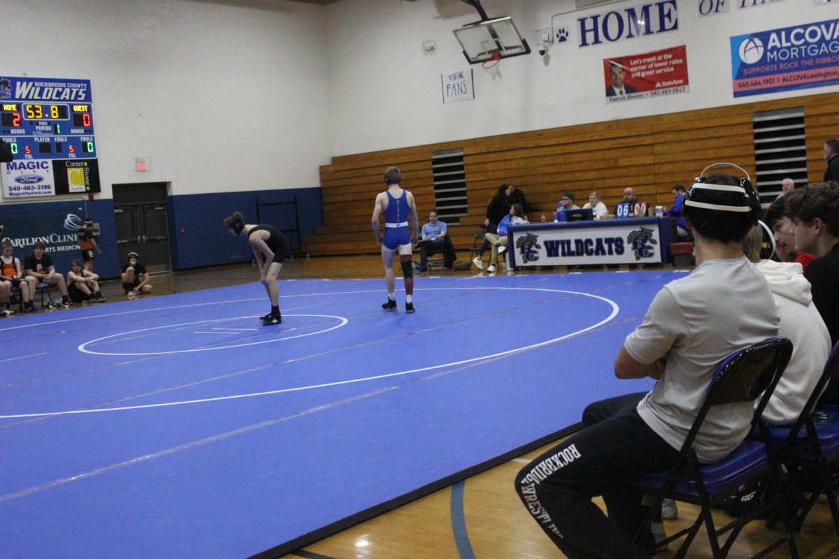 Hudson Ryan prepares for the next period of his match