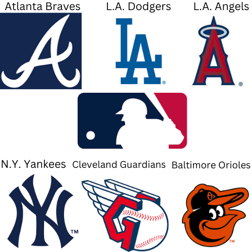 Graphic Created on Canva of MLB Logos