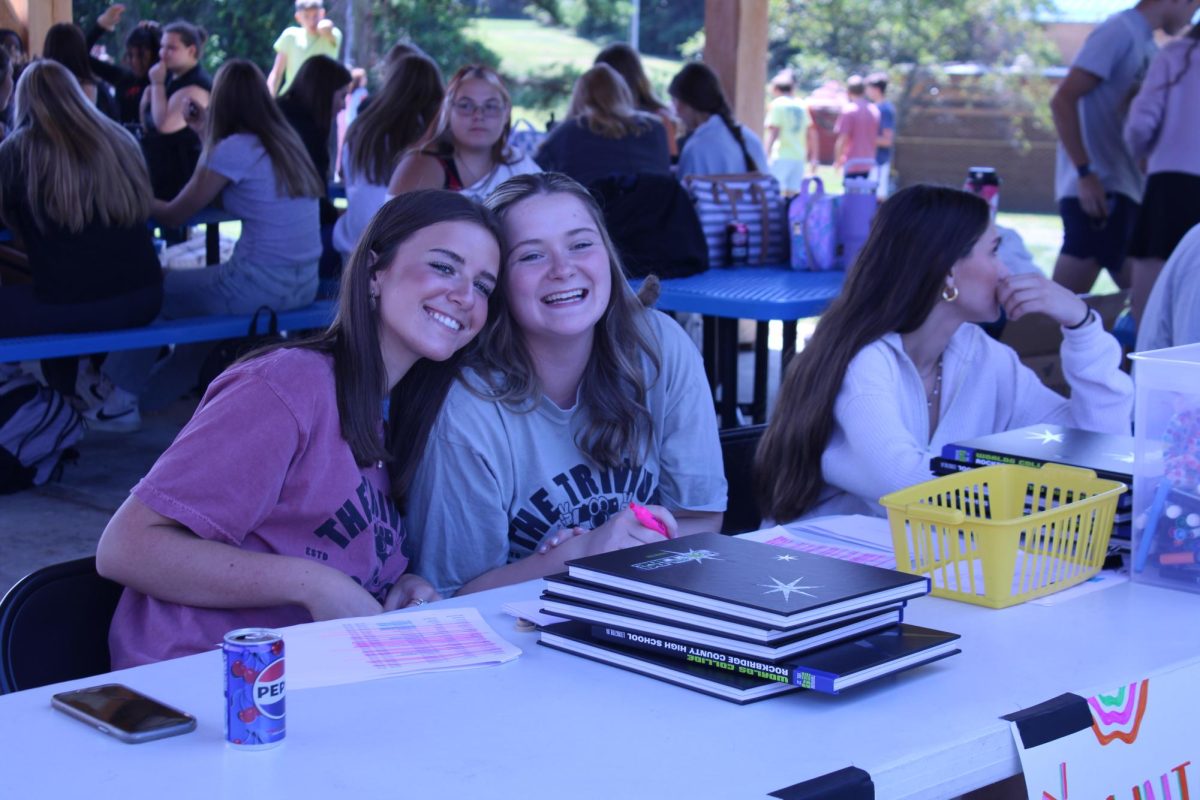 Myranda Deacon and Willow Rogers pose for a picture.