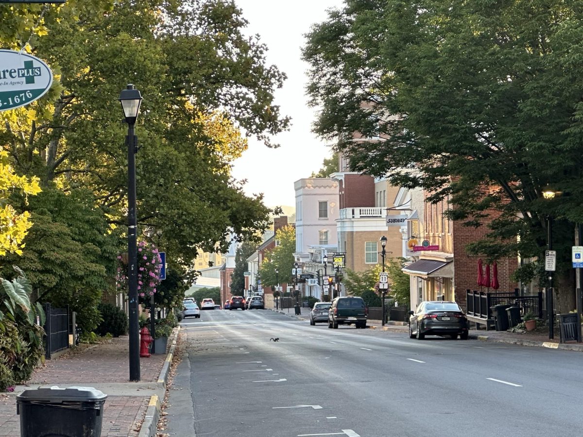 Main Street of downtown Lexington in the morning.