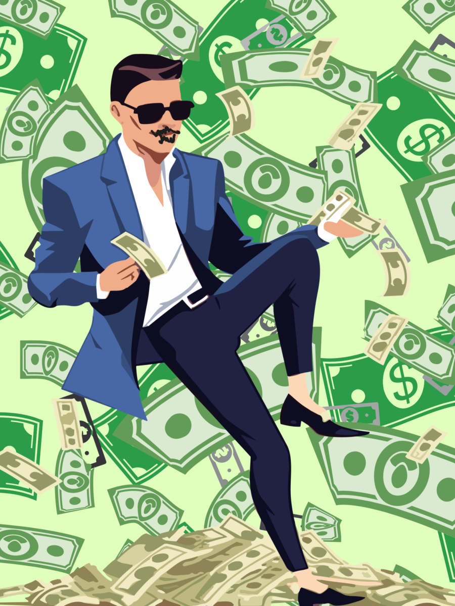 RDJ on a Pile of Cash