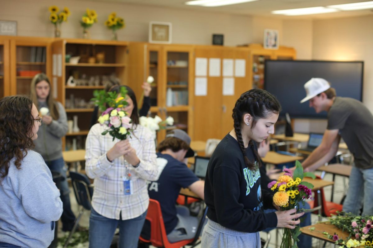 Horticulture creates Bouquets  for Homecoming