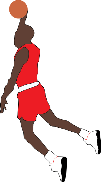 Graphic of Michael Jordan Dunking created on Adobe Illustrator