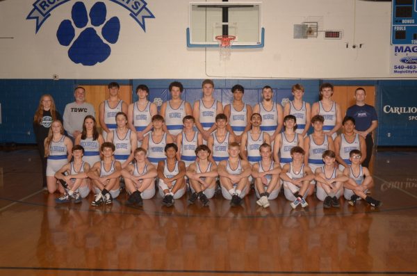 Wrestling team photo