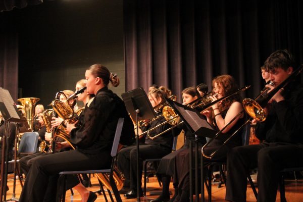 RCHS band members preform in the pre-assessment. Photo by Quincy Speers.