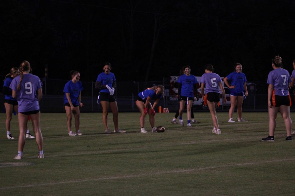 Seniors wait for the ref's whistle.