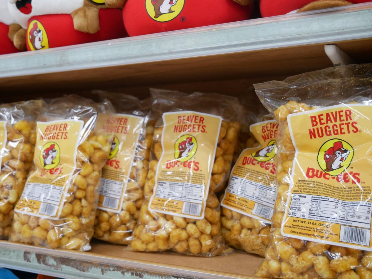 Buc-ees beaver nuggets shelf.