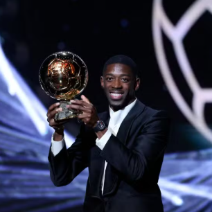 Picture of the 2025 Ballon D'or winner 