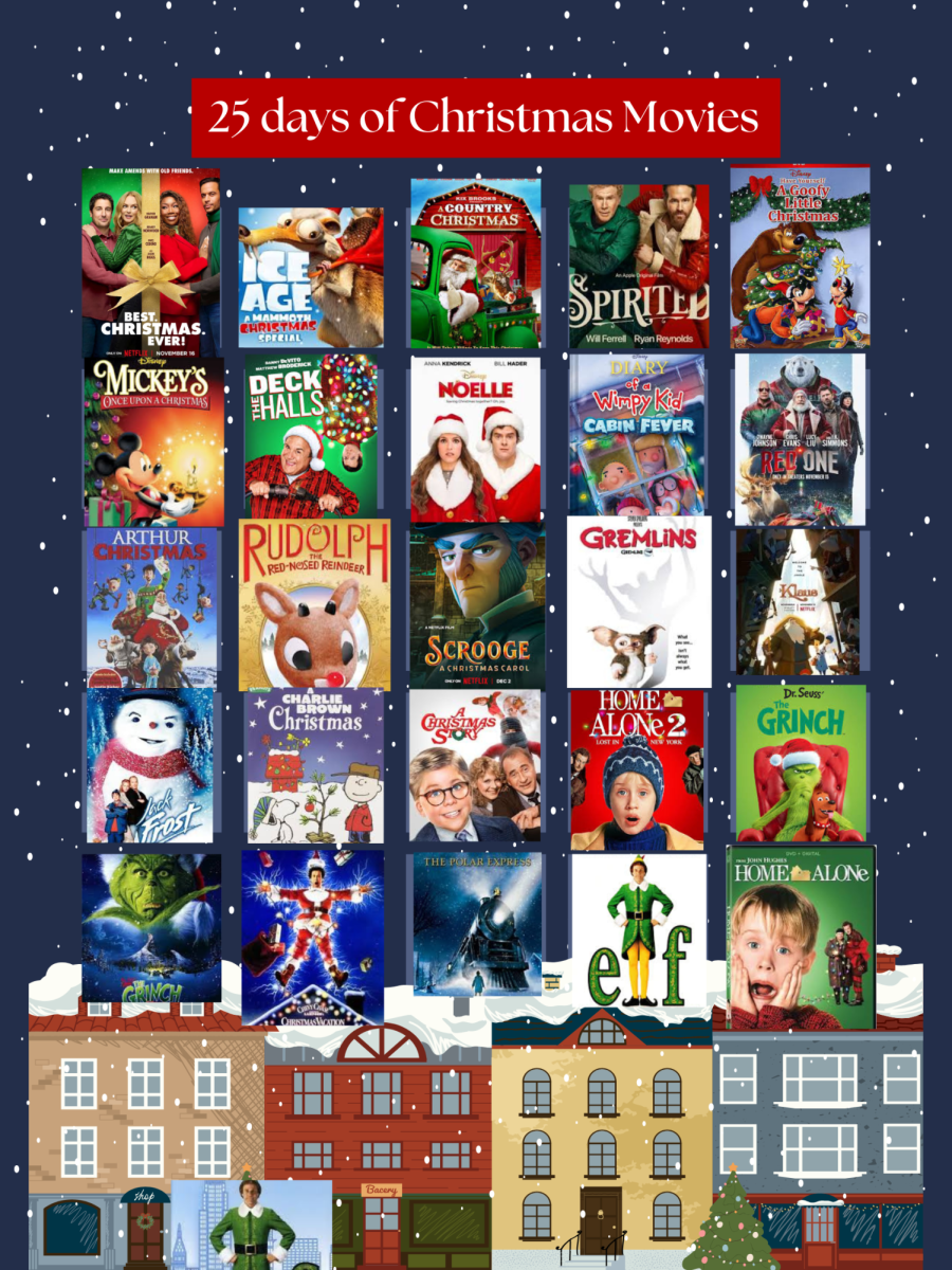 25 days of Holiday Movies to watch