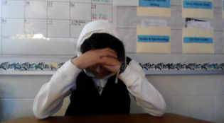 Student athlete junior Jonathan Soriano stressing out over having too many assignments on top of sports.  