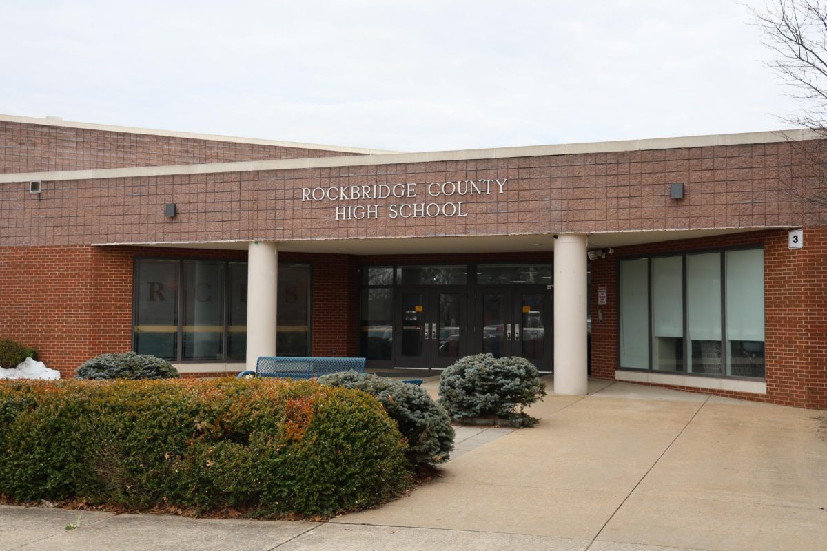 The front of Rockbridge County High School.